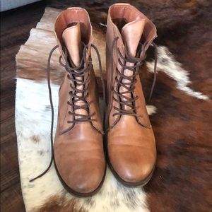 Sam Edelman Distressed Combat Boots